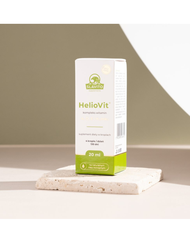 Slavito HelioVit ADEK 20 ml vitamins A, D3, E and K2MK7 - Dr Hubert Czerniak