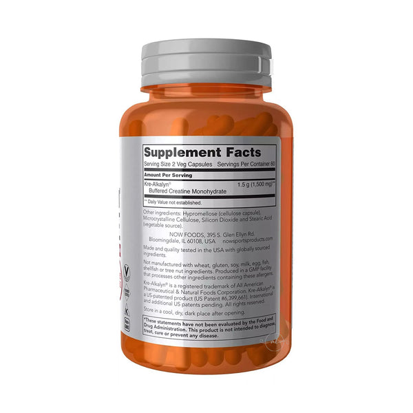 NOW Foods Kre-Alkalyn Creatine  - 120 vcaps