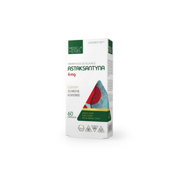 Medica Herbs Astaxanthin 6 mg (Haematococcus pluvialis), 60 capsules