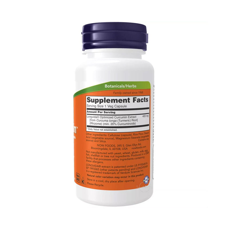 NOW Foods CurcuBrain, 400mg  - 50 vcaps