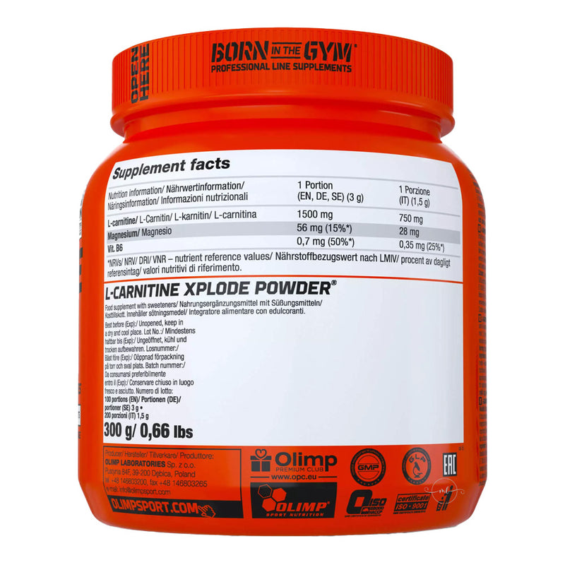 Olimp Nutrition L-Carnitine Xplode Powder  - 300 grams