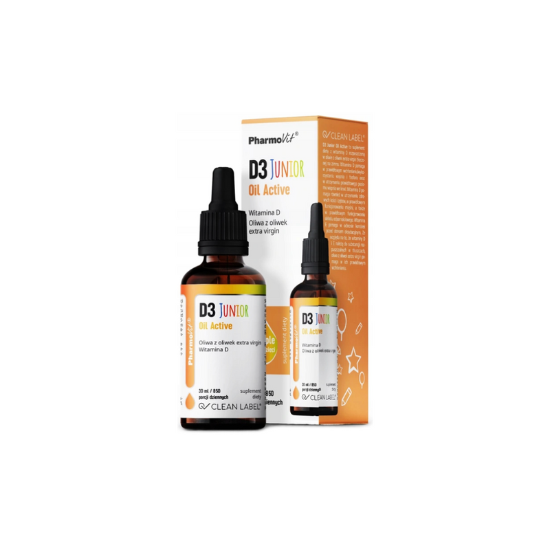 PharmoVit D3 Junior Vitamin D3 for children 30 ml / 850 drops / 850 daily portions