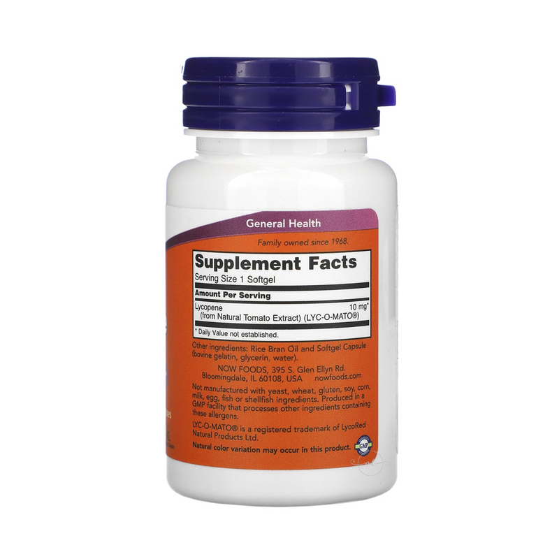 Now Foods LYCOPENE 10 mg / 60 capsules