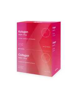 VISANTO New COLLAGEN MSM +PLUS rhubarb and strawberry, 30 x 10,69 g powder sachets - J. ZIEBA