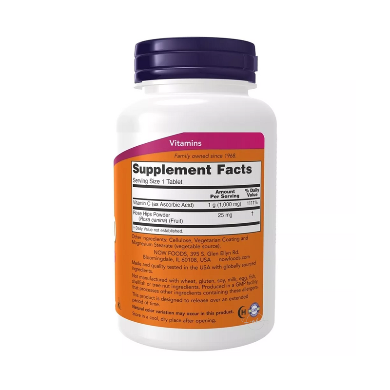 Now Foods Vitamin C 1000 with wild rose and bioflavonoids