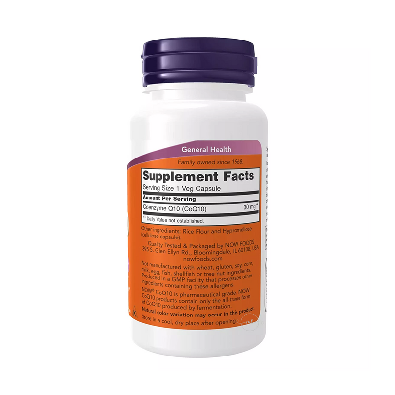 Now Foods Coenzyme Q10 30 mg 60 capsules