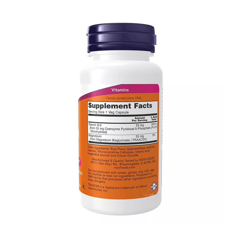 Now Foods Vitamin B6 (P-5-P) coenzymatic form 50 mg / 90 vegetarian capsules