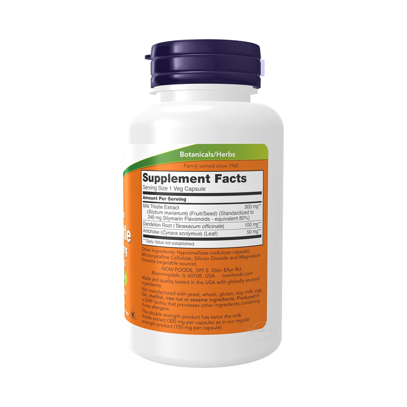 Now Foods Silymarin Double Strength 300 mg, 100 capsules