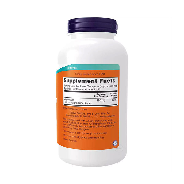 NOW Foods Magnesium Oxide, Pure Powder  - 227 grams
