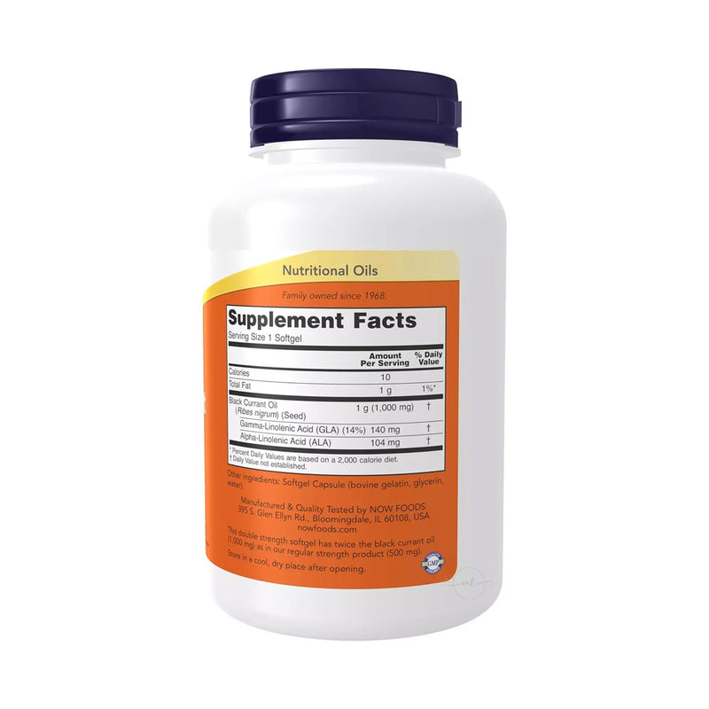 NOW Foods Black Currant Oil - 1000mg  - 100 softgels
