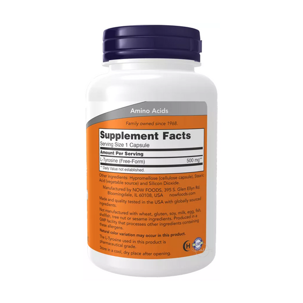 Now Foods L-Tyrosine 500 mg / 120 capsules