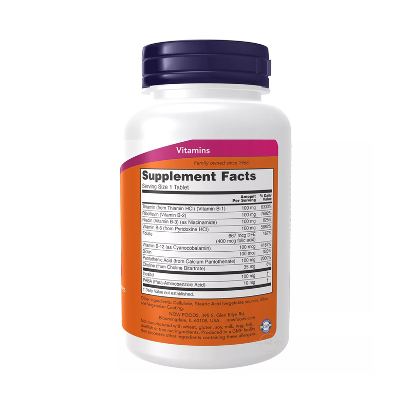 Now Foods B-100 VITAMIN B COMPLEX 100 tablets