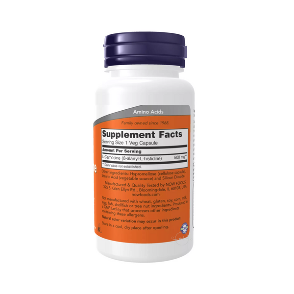 Now Foods L-carnosine 500 mg – 50 vegetarian capsules