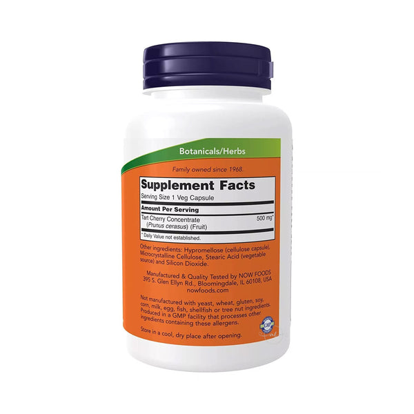 NOW Foods Tart Cherry, 500mg  - 90 vcaps
