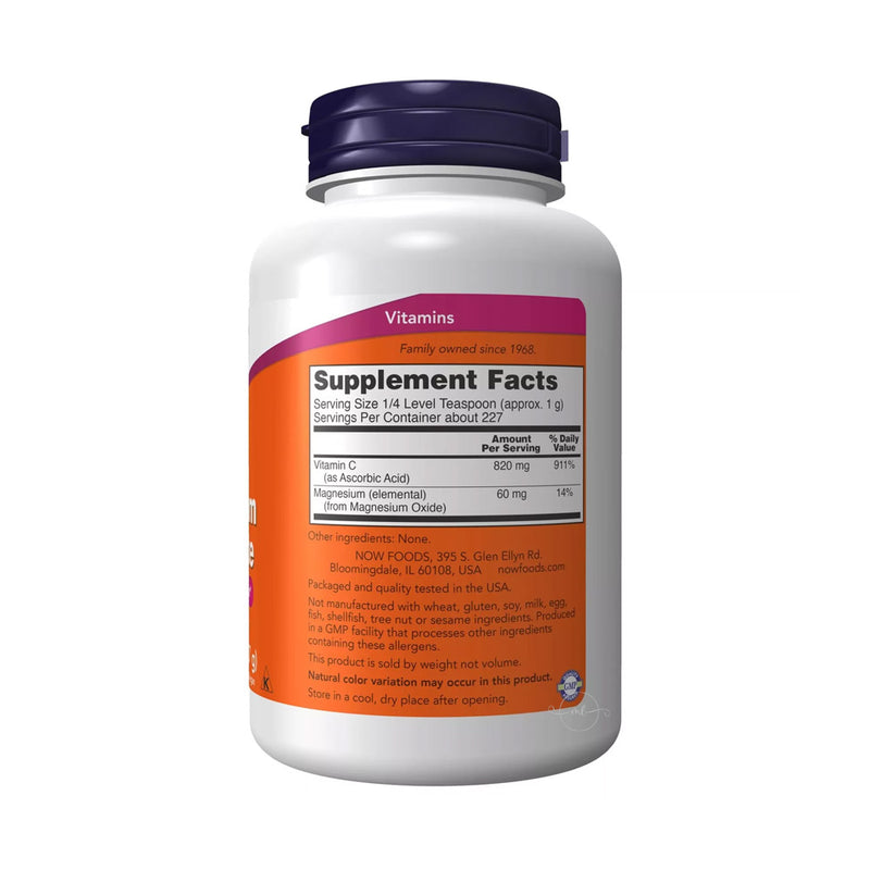 NOW Foods Magnesium Ascorbate, Buffered Powder  - 227 grams