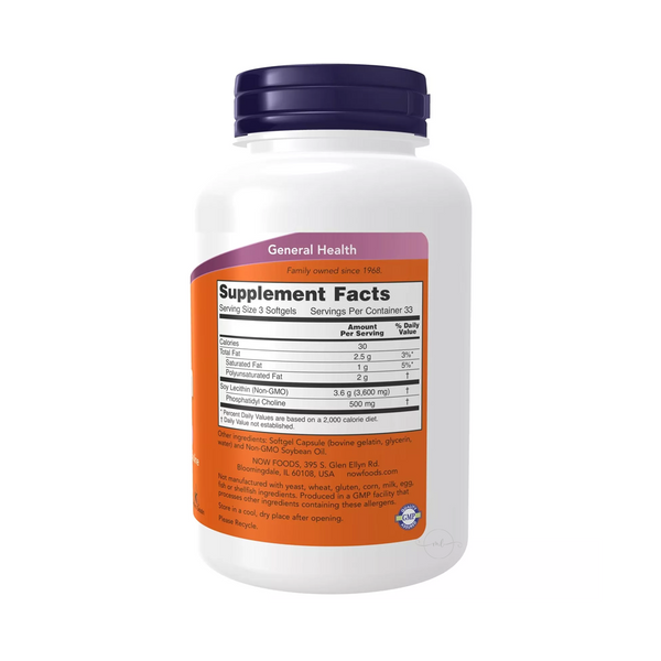 Now Foods SOY LECITHIN 1200 mg / 100 capsules