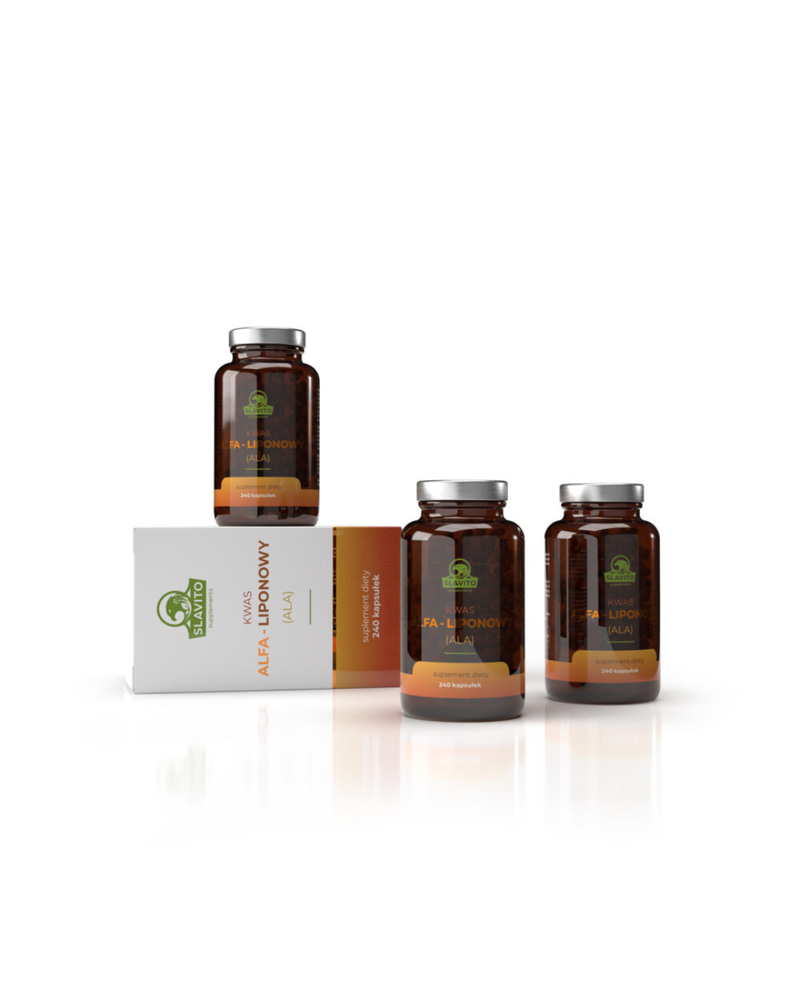 SLAVITO ALPHA LIPOIC ACID (ALA) 240 capsules - recommended by Dr H. Czerniak