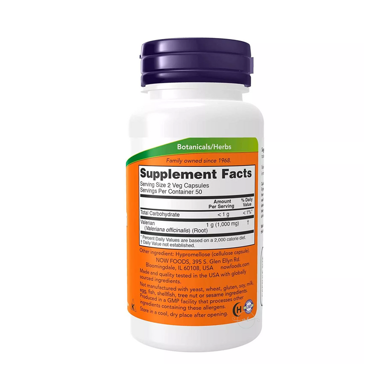 Now Foods Valerian (Valerian) 500 mg / 100 capsules