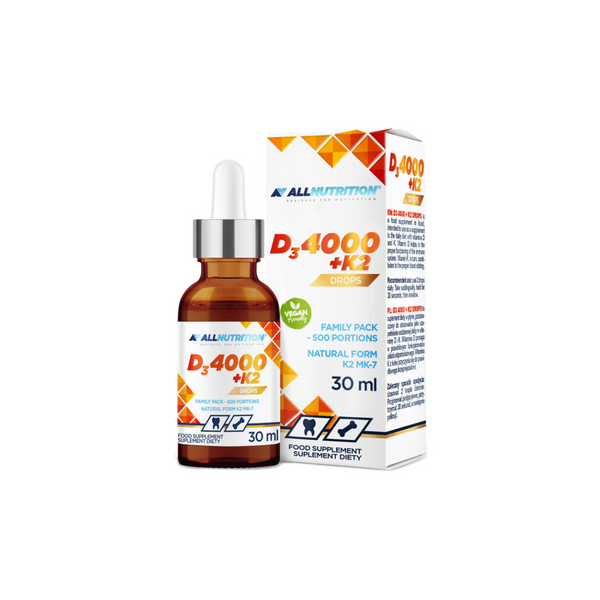 Allnutrition Vitamin D3 4000 + K2 in drops 30 ml = 500 servings