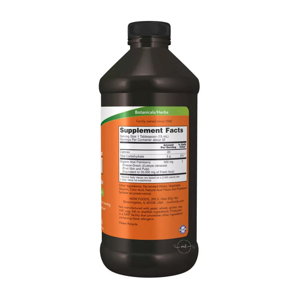 NOW Foods Acai Liquid Concentrate  - 473 ml.