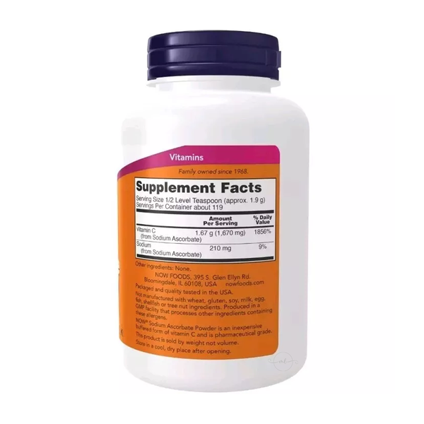 NOW Foods Sodium Ascorbate, Powder Buffered  - 227 grams