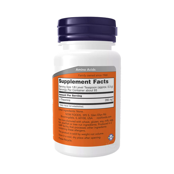 NOW Foods L-Theanine, Pure Powder  - 28 grams