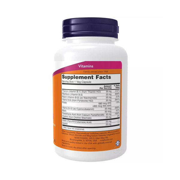 Now Foods B-50 VITAMIN B COMPLEX, 250 capsules