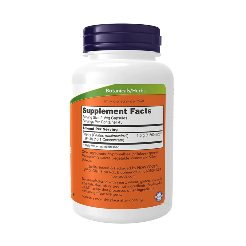 Now Foods Cherry - fruit concentrate 750 mg / 90 vegetarian capsules