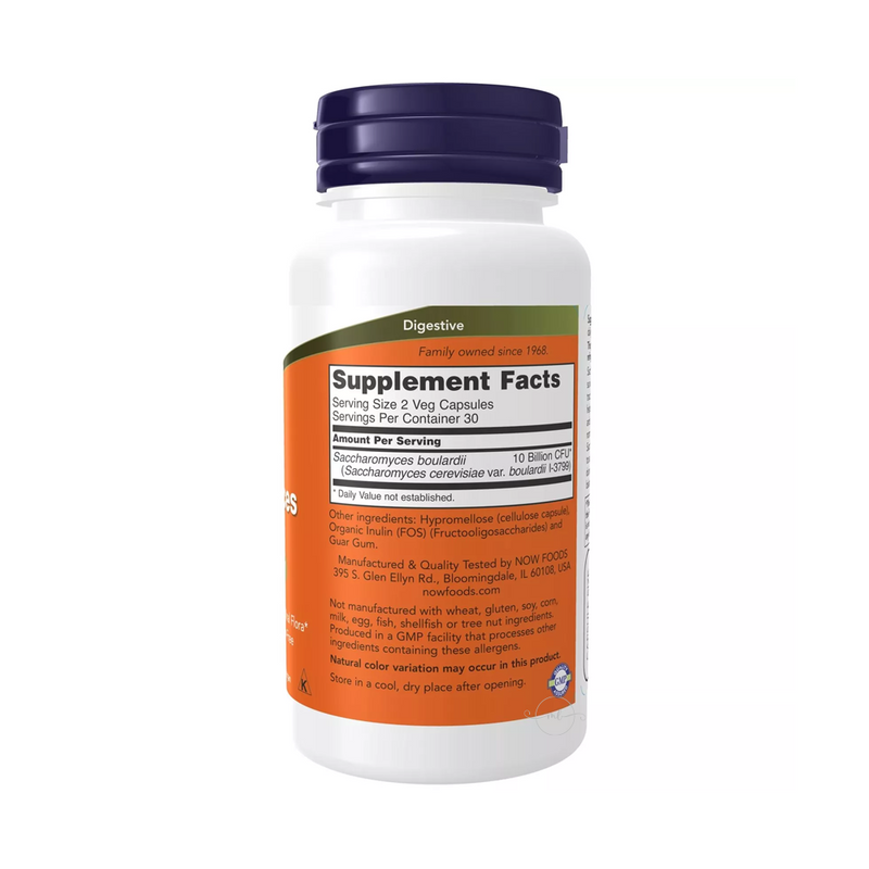 Now Foods Sccharomyces Boulardii 60 capsules