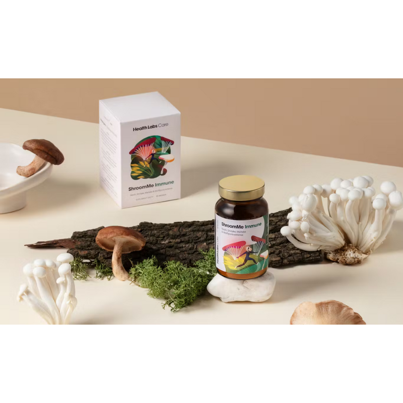 HealthLabs ShroomMe Immune Concentrated extracts from reishi, shiitake, maitake