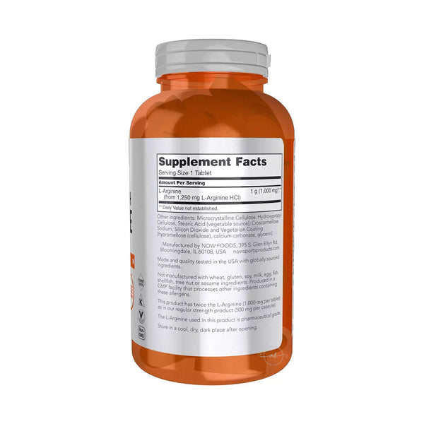 NOW Foods L-Arginine - 1000mg  - 180 tablets