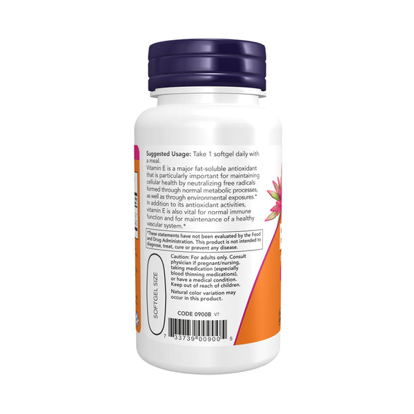 NOW Foods Vitamin E-1000 - Natural (Mixed Tocopherols)  - 50 softgels