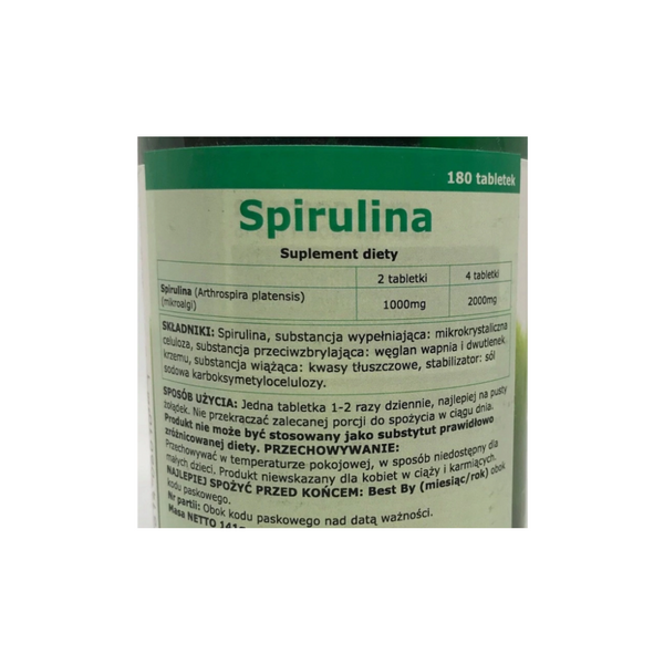 Swanson Spirulina 500 mg, 180 capsules