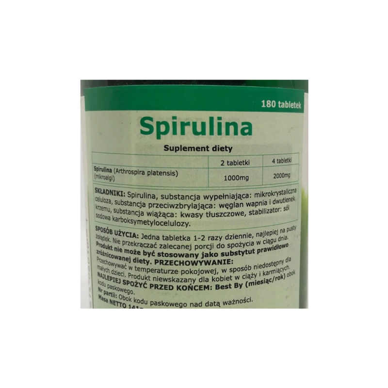 Swanson Spirulina 500 mg, 180 capsules