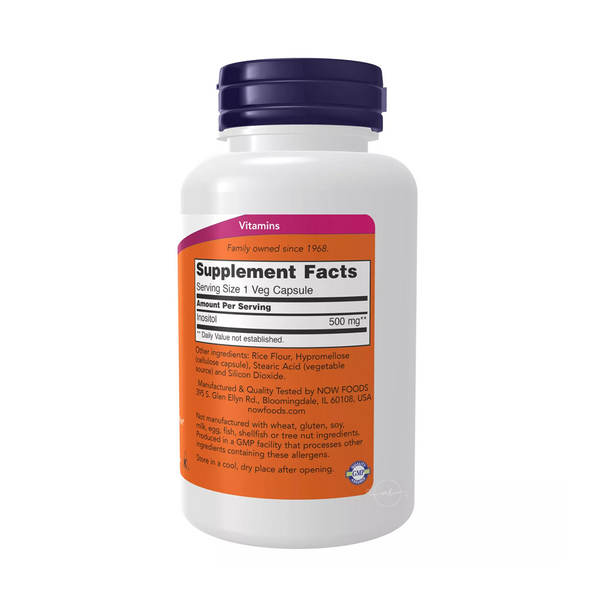 Now Foods Inositol 500 mg/100 vegetarian capsules