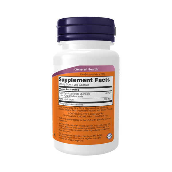 Now Foods Extra Strength PQQ 40 mg 50 capsules