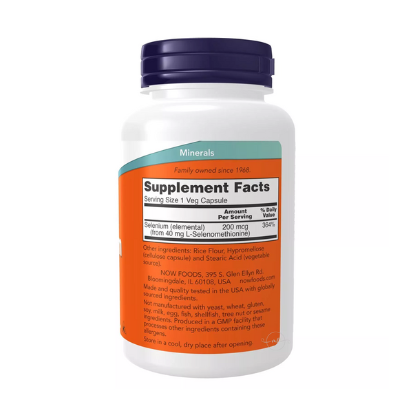 Now Foods Selenium 200 mcg / 180 capsules