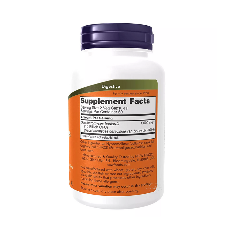 Now Foods Sccharomyces Boulardii 120 capsules