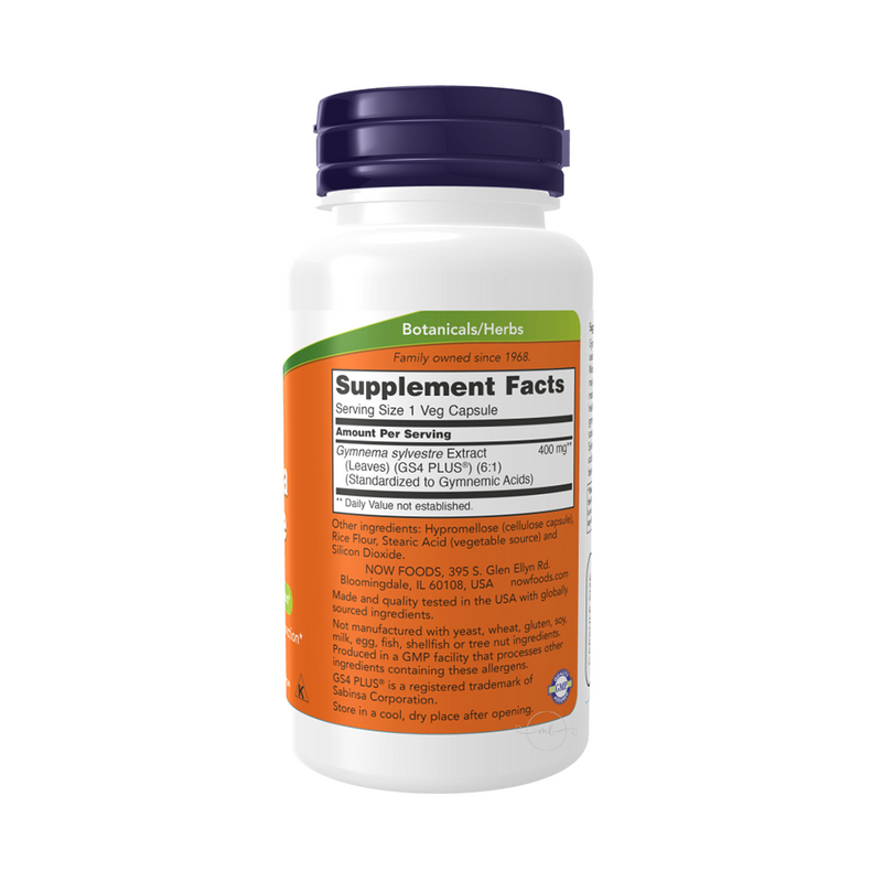 Now Foods Gymnema Sylvestre 400 mg – Extract 90 vegetarian capsules