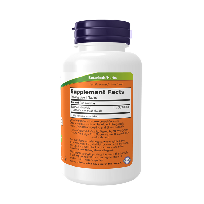 Now Foods Graviola 1000 mg / 90 tablets