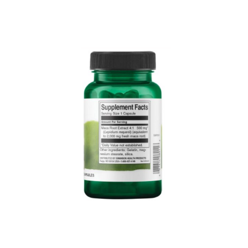 Swanson Maca 500 mg, 60 capsules