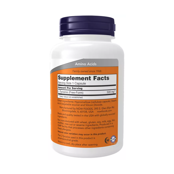 Now Foods L-Tyrosine 500 mg / 120 capsules