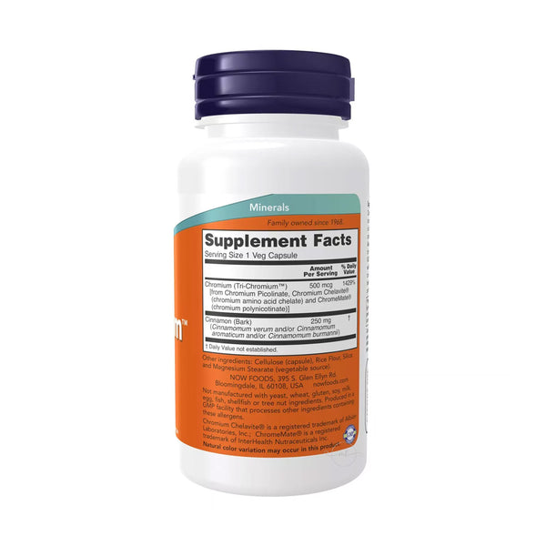 NOW Foods Tri-Chromium - 500mcg  - 90 vcaps