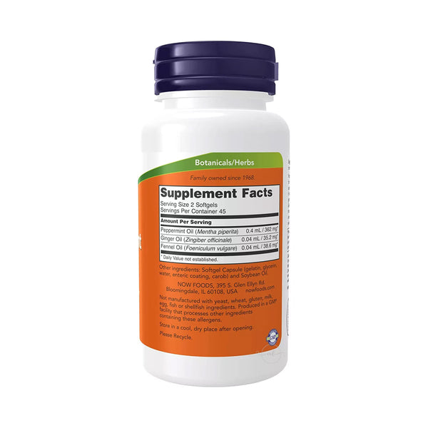NOW Foods Peppermint Gels  - 90 softgels
