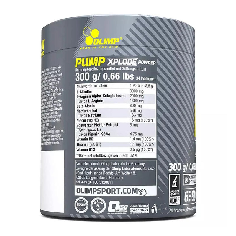 Olimp Nutrition Pump Xplode Powder  - 300 grams