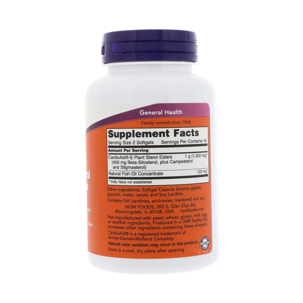 NOW Foods Beta-Sitosterol Plant Sterols  - 90 softgels