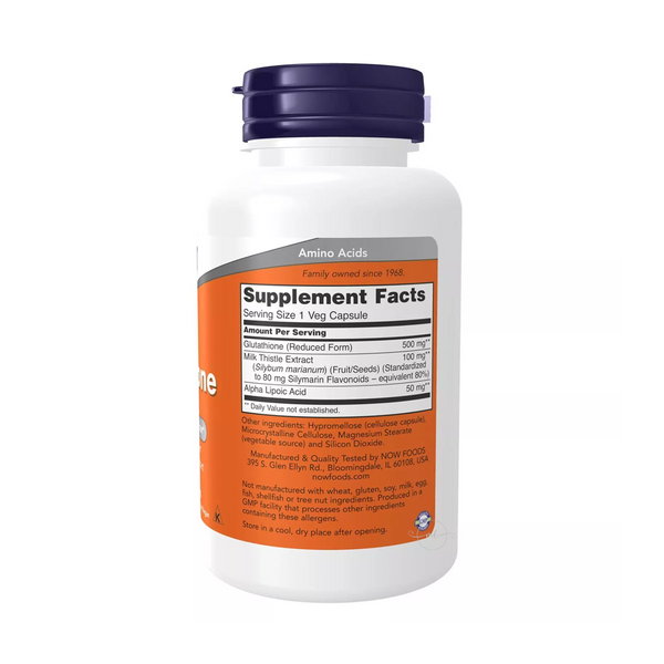 Now Foods Glutathione 500 mg – 60 vegetarian capsules