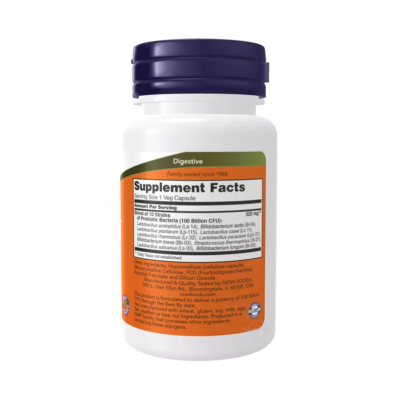 Now Foods Probiotic-10™ 100 Billion, 30 vegetarian capsules