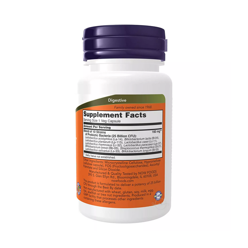 Now Foods Probiotic-10™ 25 Billion (Probiotic-10) 30 capsules