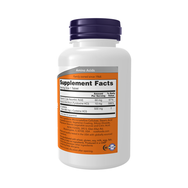 Now Foods L-Cysteine 500 mg / 100 tablets